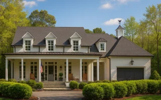 Plan  14-1103 - Rose Valley Cabin |  Southern Colonial - 6-Bed, 3.5-Bath, 6,086 SF