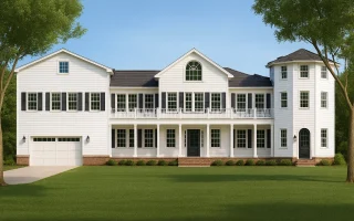 Plan  17-1150 - Lancaster Place |  Colonial Revival - 3-Bed, 4.5-Bath, 4,773 SF