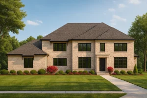 Stunning 2-Story House Plan with 4 Bedrooms and Modern CAD Designs