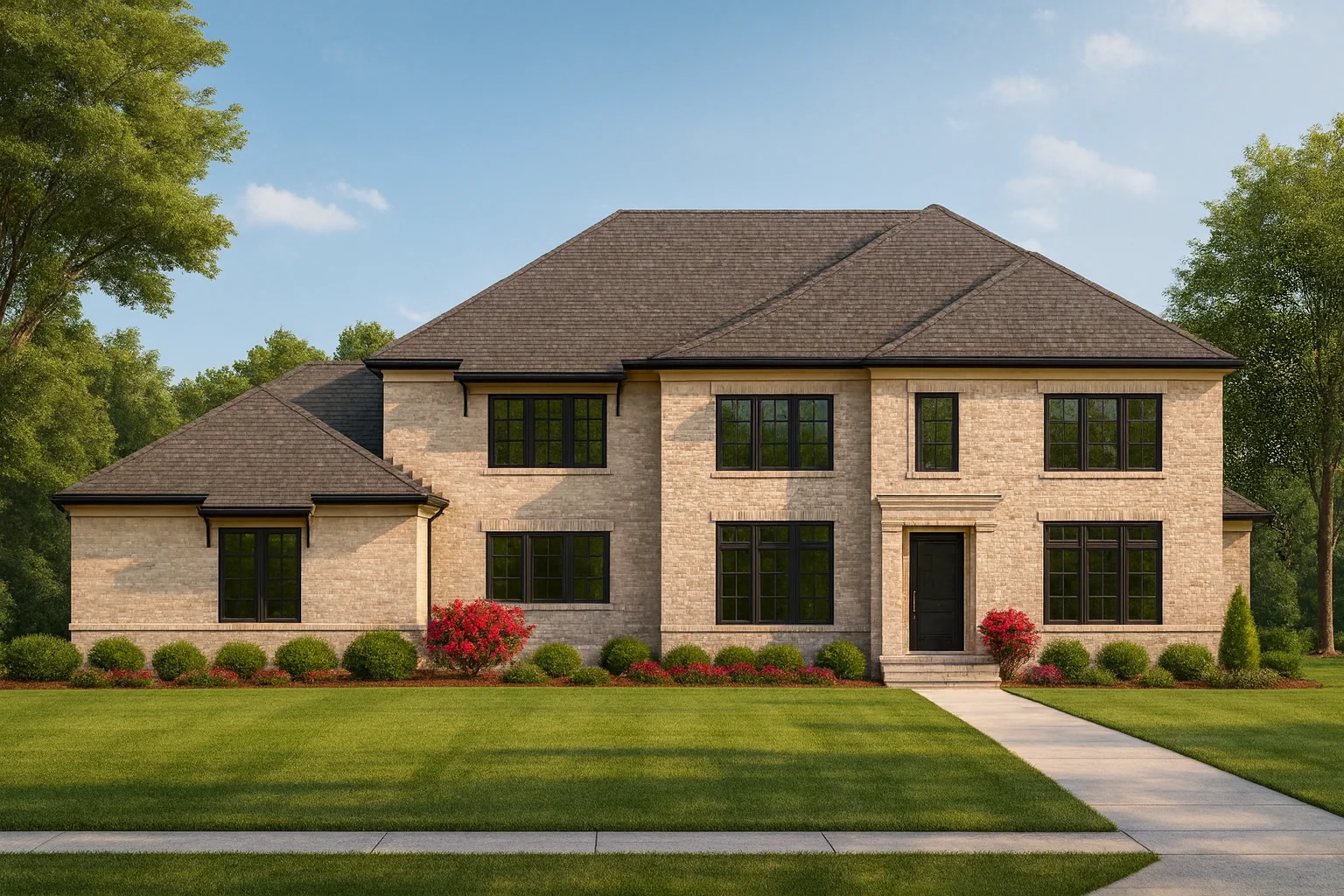 Stunning 2-Story House Plan with 4 Bedrooms and Modern CAD Designs