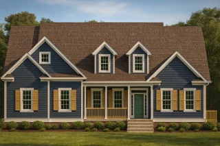 Elegant 2-Story House Plan with Bonus Room, Office & Sunroom