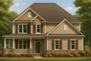 Townhome Floor Plans 12 Traditional Craftsman Colonial Revival House Plan 2280 Sq Ft 4 Bed 2 Story With Cad Blueprints