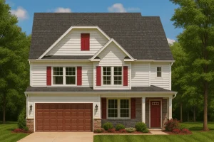 House Plans with Fireplace 4 Traditional Colonial Revival Suburban House Plan 4 Beds 2575 Sq Ft 2 Stories