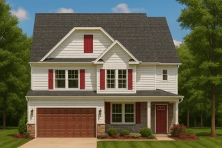 Traditional Colonial Revival Suburban House Plan 4 Beds 2575 Sq Ft 2 Stories