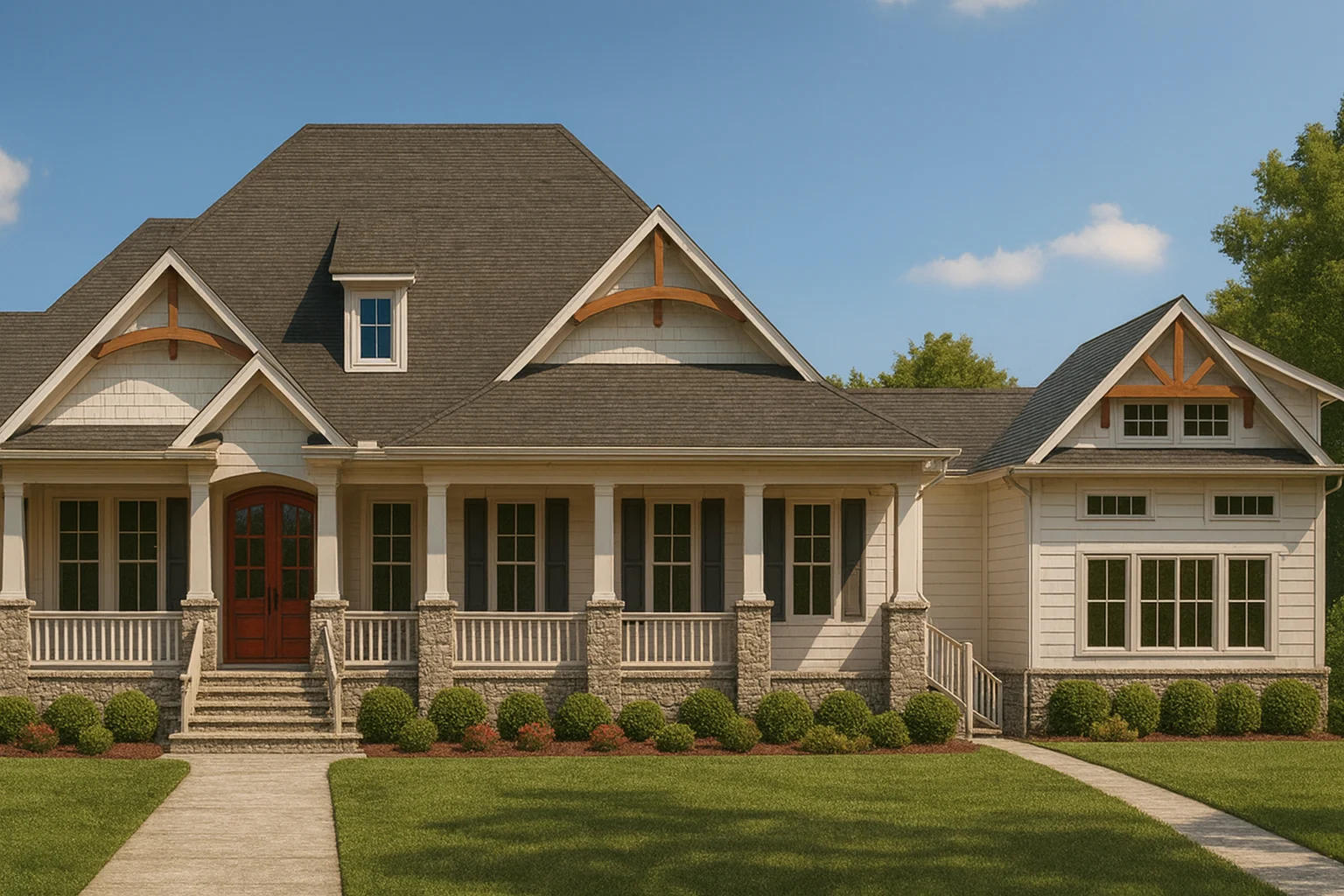 Country Farmhouse Plans 10 Craftsman Ranch Cottage House Plan 3536 Sq Ft 3 Bed Bonus Room