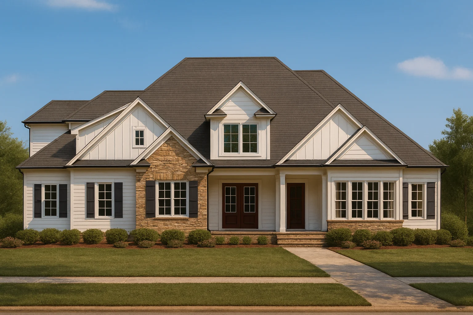 Country Farmhouse Plans 3 Modern Farmhouse Plan 3 Bed 2133 Sq Ft 15 Stories Cad Engineering Included