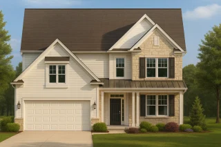 Townhome Floor Plans 13 Transitional Colonial Revival Home Plan 2545 Sq Ft 4 Bed 2 Story With Cad 1
