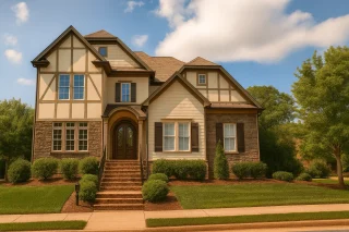 Townhome Floor Plans 15 Tudor House Plan With 2 Car Garage 4 Beds 4 Baths 3195 Sq Ft Of Classic Elegance