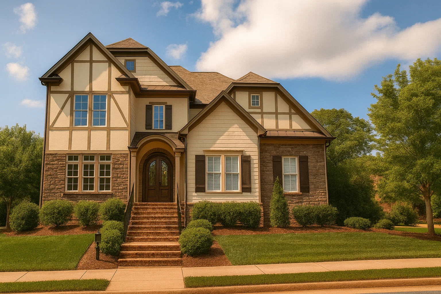 Country Farmhouse Plans 15 Tudor House Plan With 2 Car Garage 4 Beds 4 Baths 3195 Sq Ft Of Classic Elegance