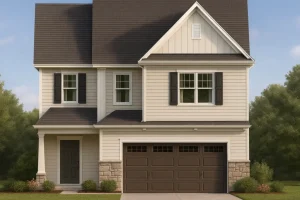 Classic 2-Story House Plan with Brick and Stone Curb Appeal