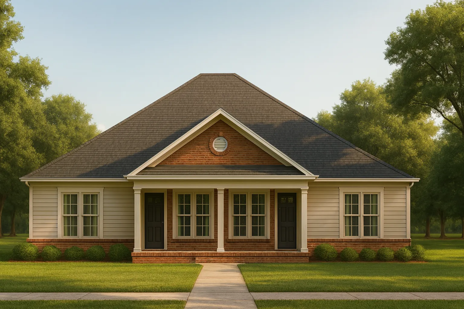 15-1784B DUPLEX PLAN - Modern Duplex