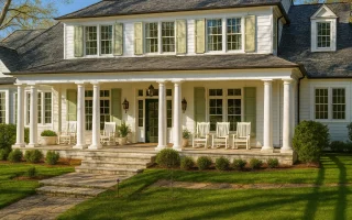 Plan  16-1265 - Aster Mill Manor |  Colonial Revival - 5-Bed, 2-Bath, 500 SF