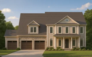 Plan  8-1522 - Exclusive Estates |  Colonial - 4-Bed, 3-Bath, 1,563 SF