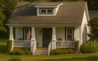 Plan  9-1293 - Auburn Ridge Retreat  | American Cottage - 2-Bed, 3-Bath, 1,488 SF