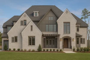 19-1766 HOUSE PLAN - Elegant Tudor-Style House Plan – 5 Bed, 5+ Bath, 4,183 Sq. Ft.