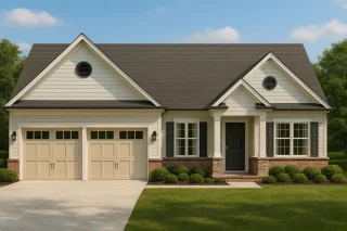 2,458 sq. ft. traditional house plan with 4 bedrooms, 3 bathrooms