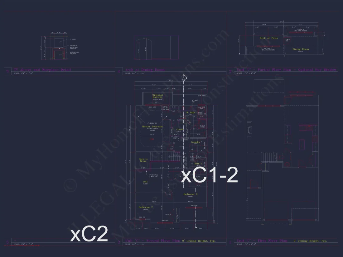 Traditional Suburban & Transitional Colonial Revival 6-Unit Townhome Plan featuring stone and siding exterior • 3 bed • 2.5 bath • 2,100 SF per unit. Open-concept layout, 2-car garages, covered entries, and timeless curb appeal. Includes CAD + PDF files, structural engineering, and an unlimited build license — perfect