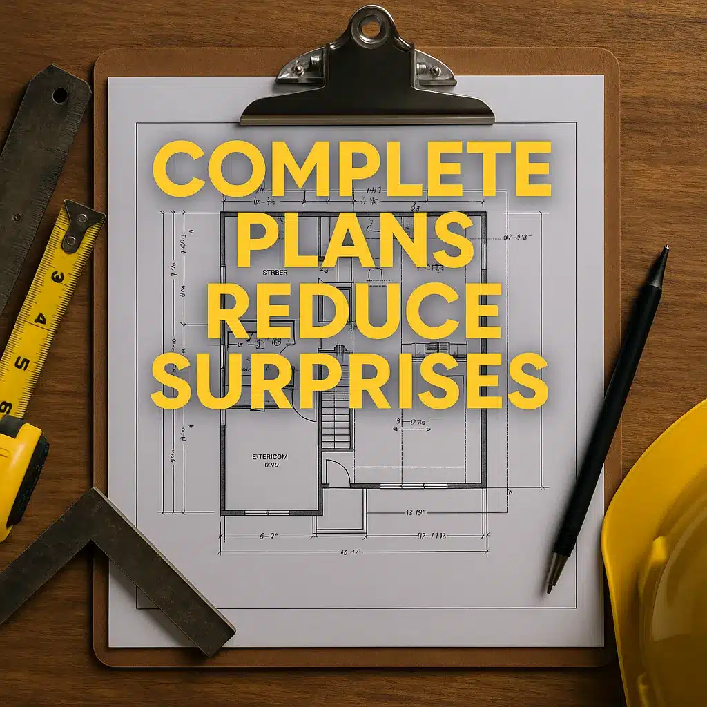 How Complete Plans Reduce Surprise