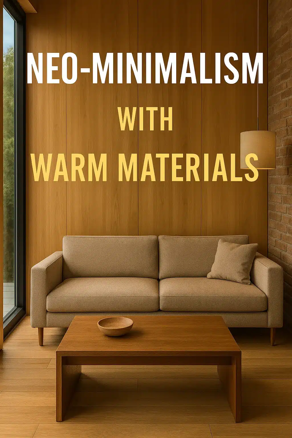 Neo Minimalism with Warm Materials