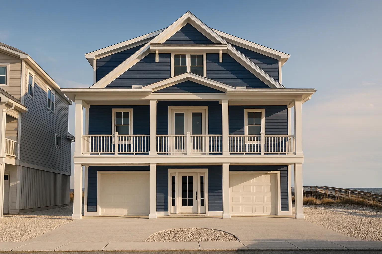 House Plans with Detached Garage 14 Modern Beach Home CAD Plan with Coastal Architecture Options