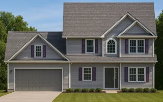 Plan  8-1323 - Auburn Terrace Residence | Traditional Colonial - 4-Bed, 2.5-Bath, 4,546 SF
