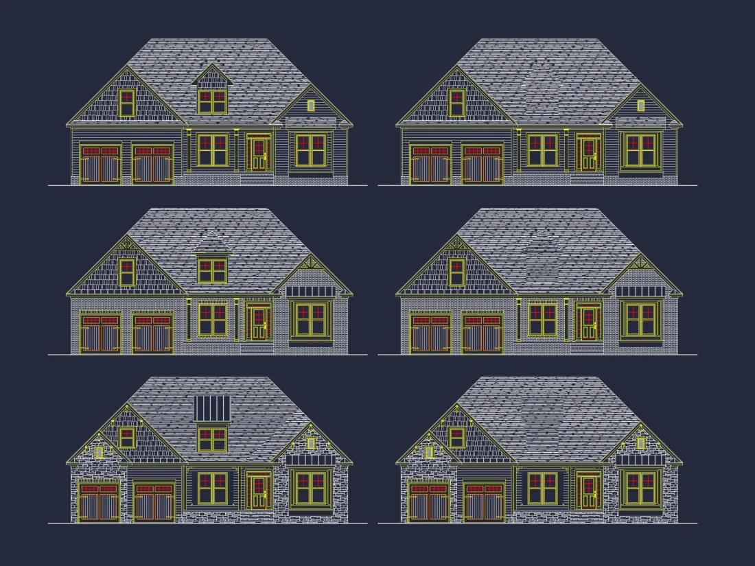 Modern-Craftsman-Home-Floor-Plan-with-Optional-Second-Level