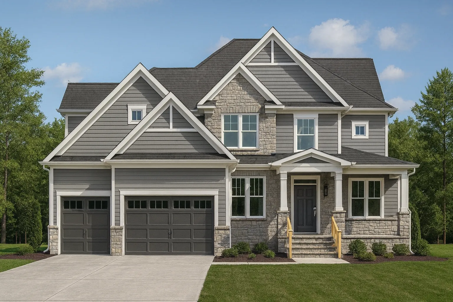 Traditional 2-Story House Plan with 4231 Sq Ft & Side-Entry Garage
