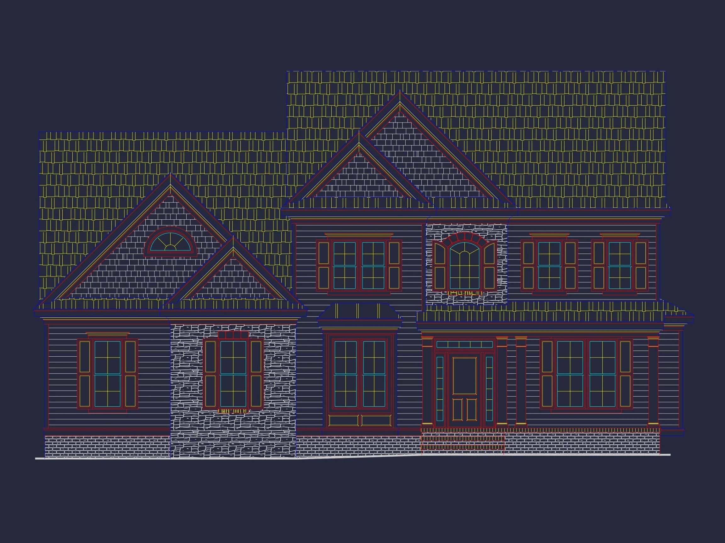 Traditional-3-Bedroom-Home-Plan-with-2-Car-Garage-2273-Sq-Ft