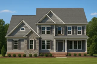 Traditional 3-Bedroom Home Plan with 2-Car Garage 2,273 Sq Ft