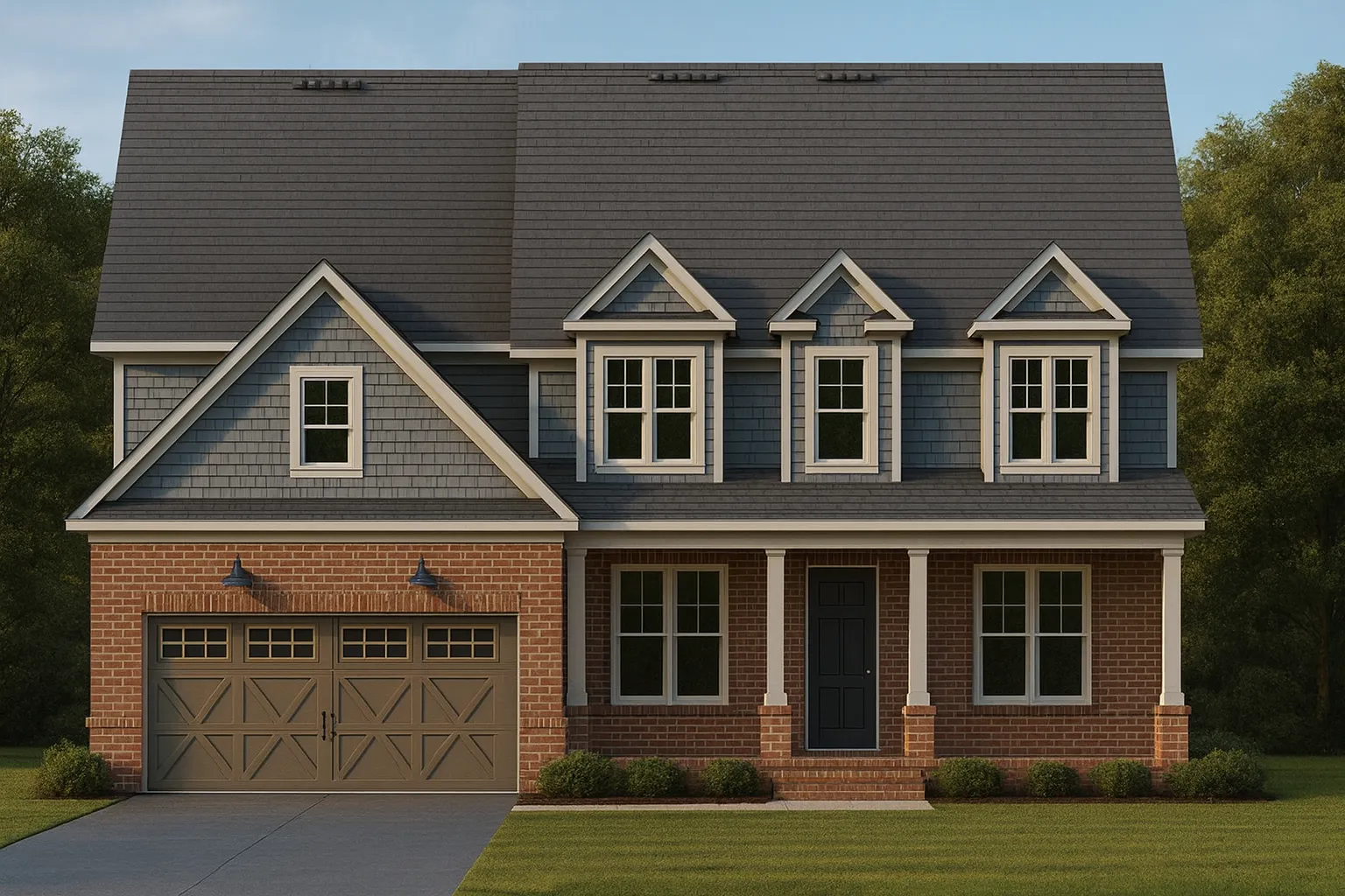 Elegant 2-Story House Plan with Open Layout and Modern Design