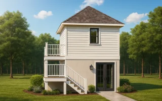 Plan
  13-1199 - Auburn Landing Estate
  | Coastal Cottage Cart - 1-Bed, 1-Bath, 224 SF