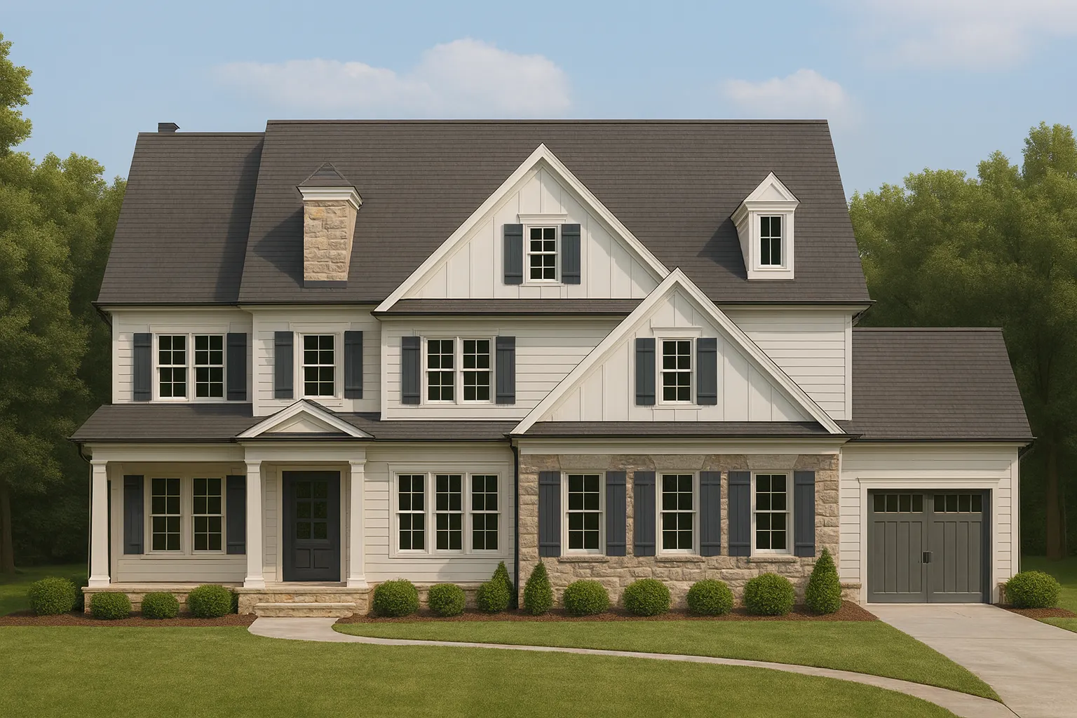 Expansive 2.5-Story House Plan with 5 Bedrooms and Full CAD Designs