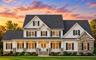 11-1236 HOUSE PLAN - Farmhouse Home Plan - 4-Bed, 3.5-Bath, 3,448 SF