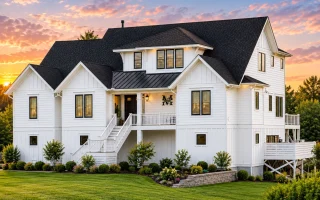 21-2290 HOUSE PLAN - Coastal Luxury Home Plan - 4-Bed, 5-Bath, 4,058 SF