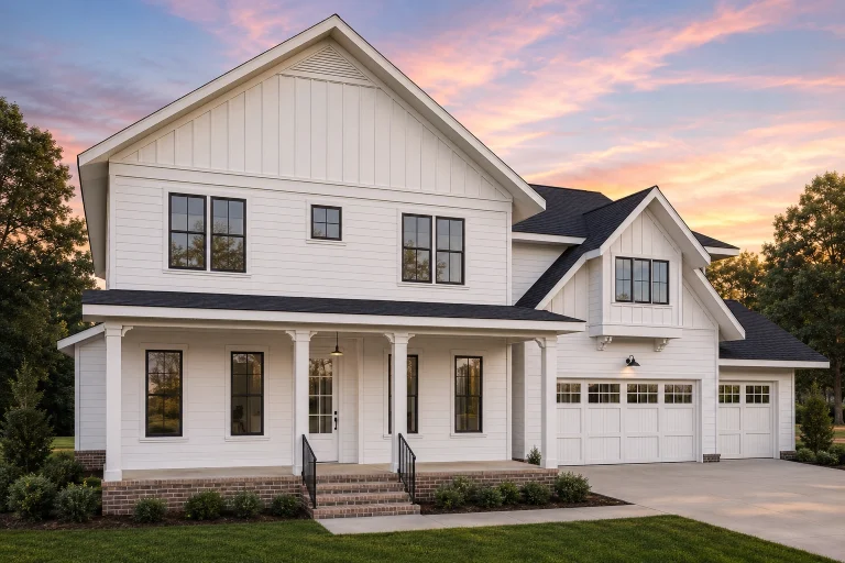 House Plans 1 21-2986 HOUSE PLAN - Modern Farmhouse Home Plan - 4-Bed, 3-Bath, 3,907 SF
