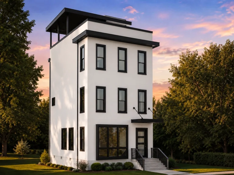 House Plans with Basement 8 21-2580 HOUSE PLAN - Contemporary Home Plan - 3-Bed, 2.5-Bath, 2,155 SF