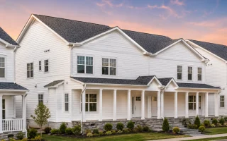 21-2786 HOUSE PLAN - Modern Farmhouse Duplex Plan - 3-Bed, 2.5-Bath, 2,035 SF