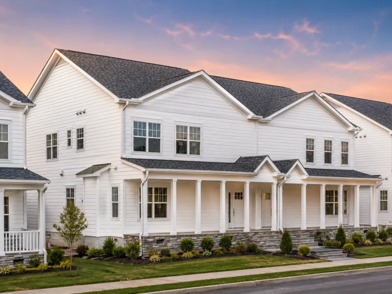 21-2786 HOUSE PLAN - Modern Farmhouse Duplex Plan - 3-Bed, 2.5-Bath, 2,035 SF