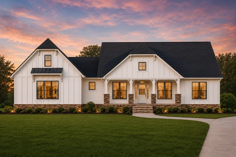 21-2284 HOUSE PLAN - Modern Farmhouse Home Plan - 3-Bed, 2.5-Bath, 1,954 SF