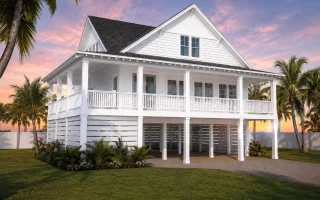21-2391 HOUSE PLAN - Coastal Cottage Home Plan - 3-Bed, 2.5-Bath, 2,048 SF