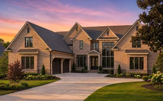 21-2564 HOUSE PLAN - French Country Brick Home Plan - 5-Bed, 5.5-Bath, 5,168 SF