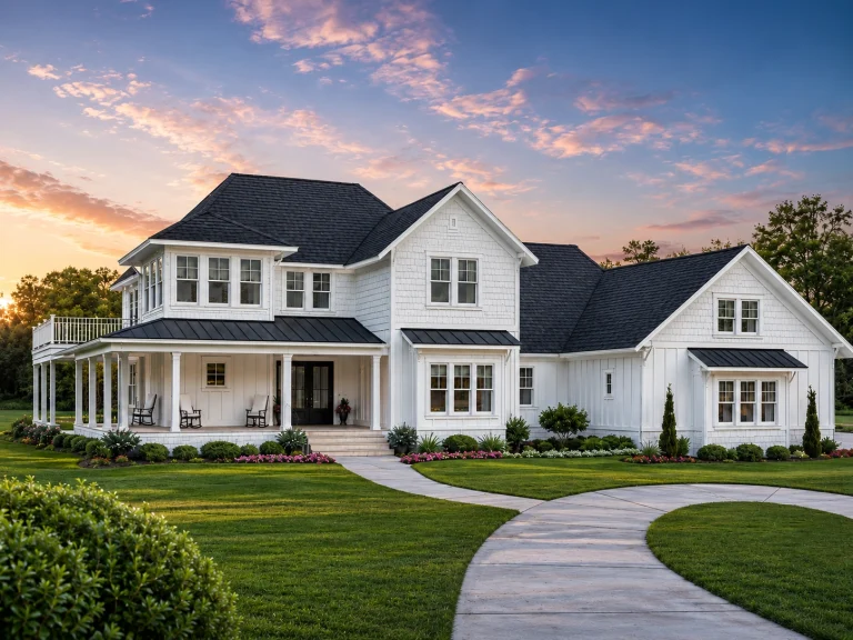 21-2261 HOUSE PLAN - Coastal Farmhouse Home Plan - 4-Bed, 3.5-Bath, 4,500 SF