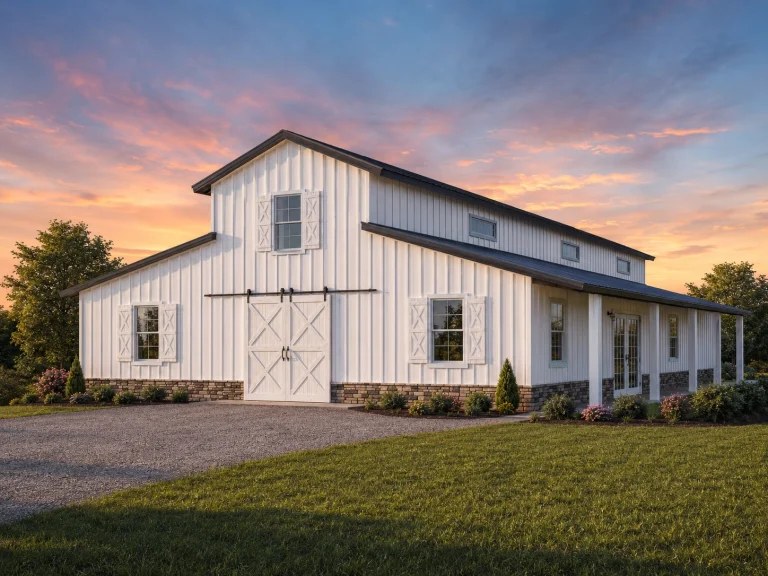 Low Country House Plans 10 21-2273 HOUSE PLAN - Modern Farmhouse Barndominium Home Plan - 3-Bed, 3-Bath, 2,006 SF