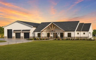 21-3437 HOUSE PLAN - Modern Farmhouse Home Plan - 3-Bed, 4-Bath, 4,038 SF