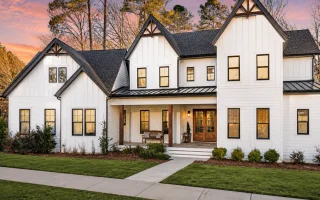 22-1438 HOUSE PLAN - Modern Farmhouse Home Plan - 4-Bed, 5-Bath, 4,664 SF