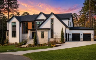 22-1279 HOUSE PLAN - Contemporary Home Plan - 4-Bed, 5-Bath, 6,261 SF