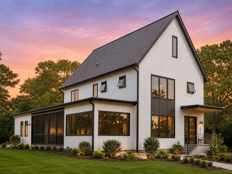 22-1986 HOUSE PLAN - Modern Farmhouse Home Plan - 4-Bed, 3.5-Bath, 3,214 SF