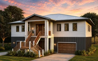23-1829 HOUSE PLAN - Coastal Home Plan - 4-Bed, 3.5-Bath, 4,000 SF