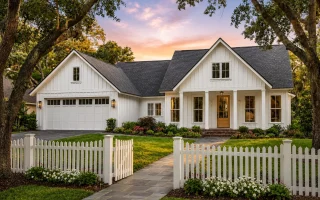 22-1350 HOUSE PLAN - Modern Farmhouse Home Plan - 3-Bed, 2-Bath, 1,706 SF
