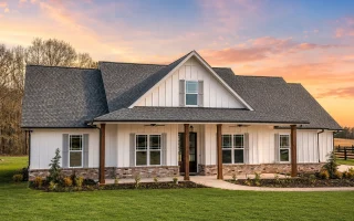 22-1031 HOUSE PLAN - Modern Farmhouse Home Plan - 3-Bed, 2.5-Bath, 1,993 SF